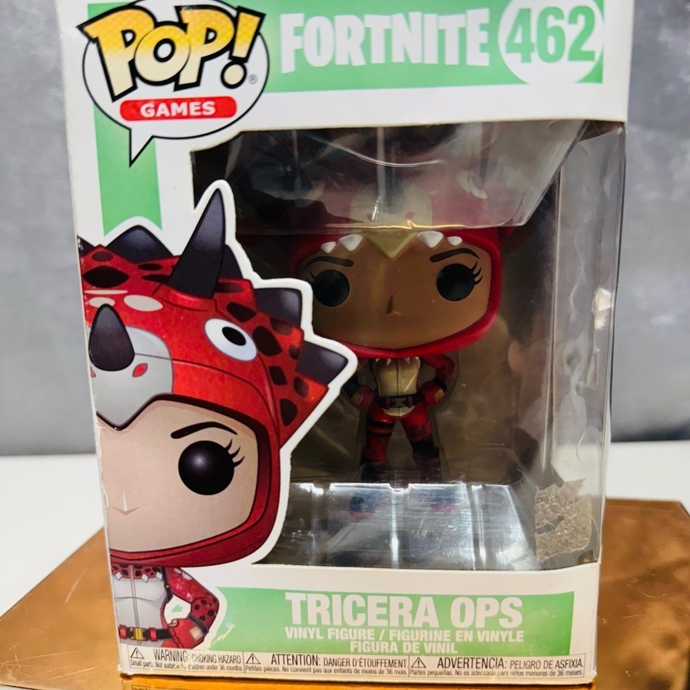 Funko Fortnite Tricera Ops Figure in Red and Black